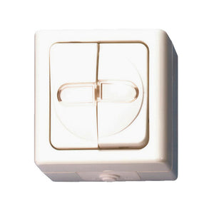 Weißer Schalter mit zwei Einheiten, geeignet für 10A bei 250V, modernes Design und benutzerfreundlich.