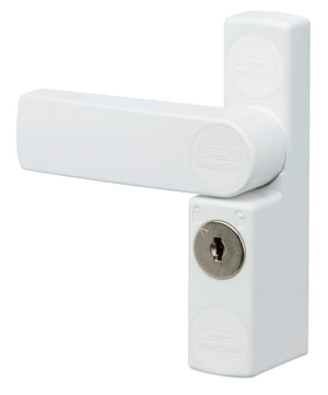 Weiße nachträgliche Türsicherung TRSI-NAHTR-WINSAFE-WS11-GS mit robustem Design und Montageset