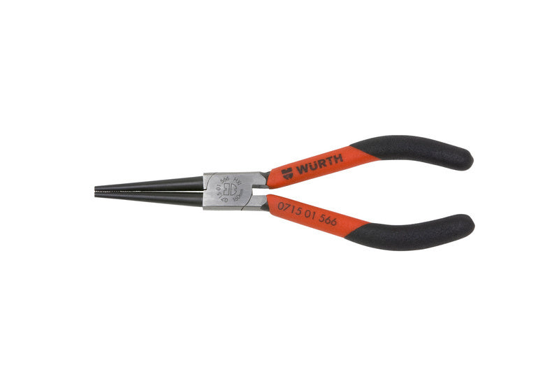 Rundzange-RDZANG-(LANGE-BACKEN)-SCHWARZ/ROT-L160MM     Verpackungsinhalt    10 Einheit