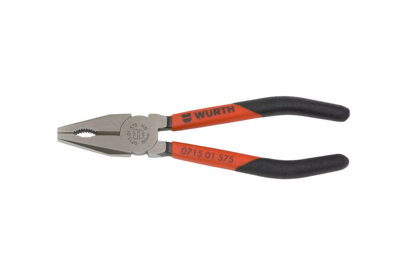 Kombizange-KOMBIZANG-SCHWARZ/ROT-L160MM     Verpackungsinhalt    10 Einheit