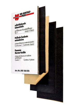 Vier Stück Schalldämmplatten in 100x50 cm Größe, rechteckig und grau.