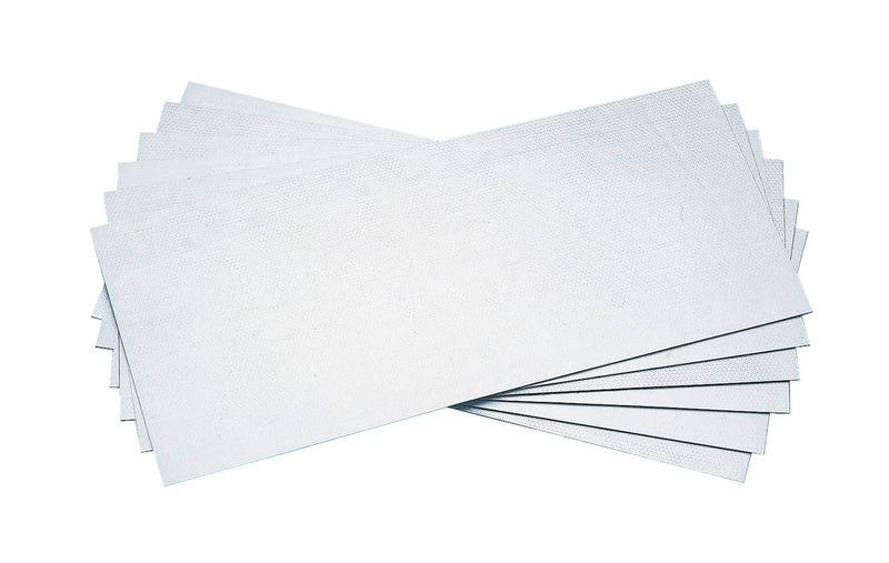 Gray aluminum soundproofing panel, measuring 550x250x2 mm, six pieces in total.