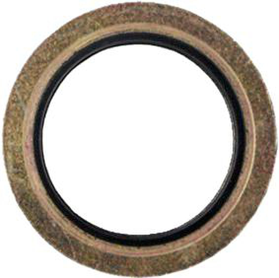 Metal rubber gasket measuring 16.6 x 24 x 2.6 mm, packaged in 50 units.
