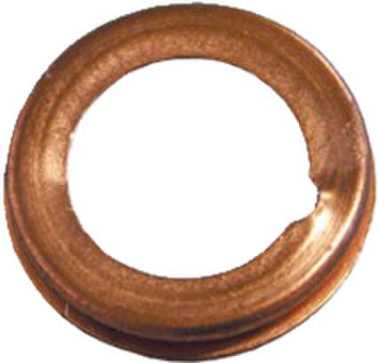 Kupferner Dichtring Kfz RG DI CU, rund, für Fahrzeugmotoren mit hoher Temperaturbeständigkeit.
