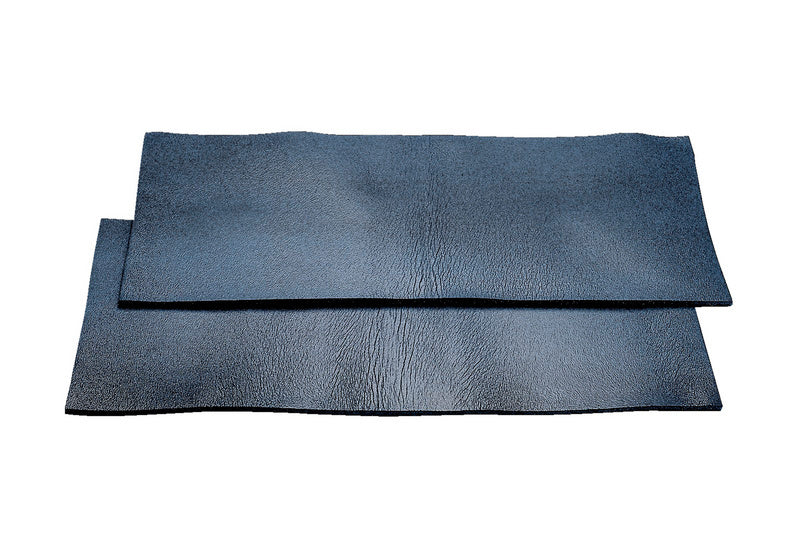 Two soundproofing panels measuring 1000x500x11 mm in a sleek design.