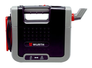 Set mit Reinigungsprodukten für Klimaanlagen, inklusive Lösung und Anleitung.