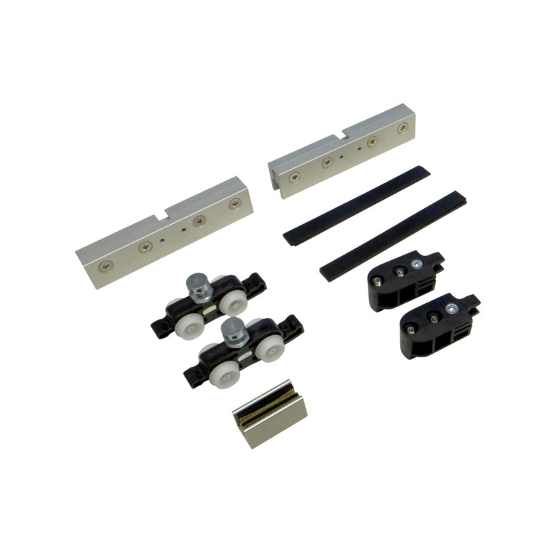 Schiebetürbeschlag für Zimmertüren in modernem Design mit robuster Konstruktion.