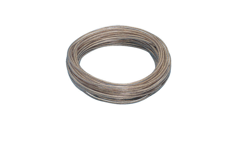 Robustes Seil mit 6 mm Durchmesser und 250 m Länge, aus Stahl und Nylon für vielseitige Anwendungen.