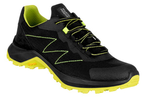 Black and lime Berufsschuh-OB ULTRA X with a sleek design and durable sole.