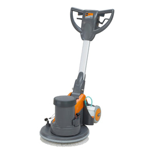 Taski Ergodisc Duo Scheuersaugmaschine mit Akku und 50 cm Arbeitsbreite.