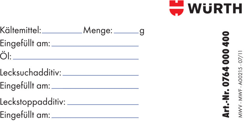 Kfz-Klimatechnik-Wartungseinheit WARTKLEB-F.MOTRM-KLIMA-KST VP 25 für Leckageerkennung