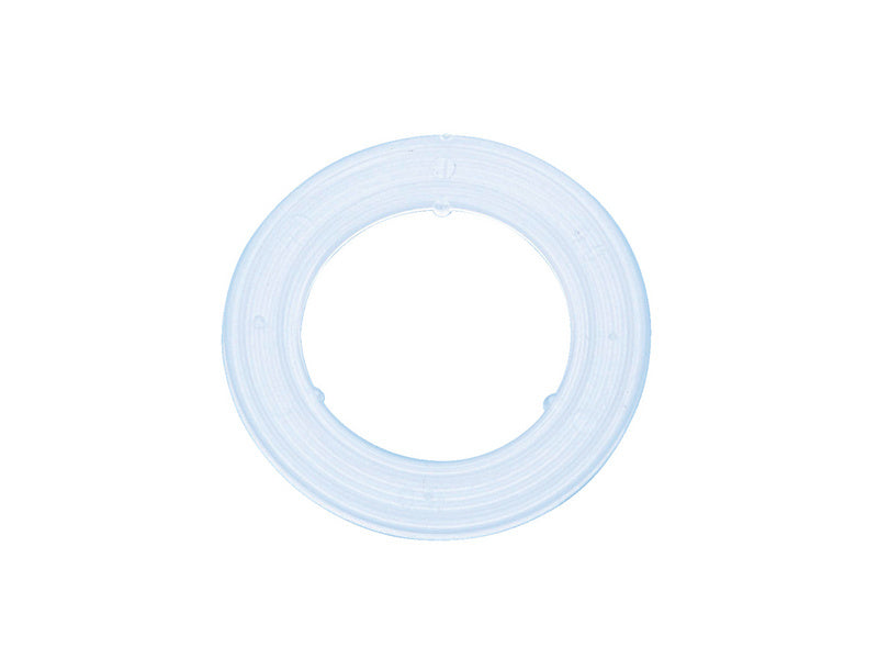 A pack of 25 red 25mm rubber bands in a transparent container.