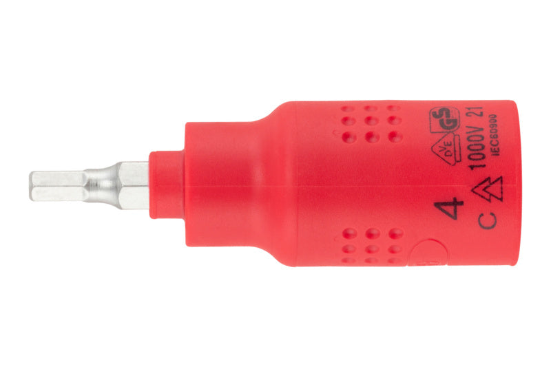Steckschlüssel VDE 3/8 Zoll-STESHSL-VDE-3/8ZO-INNEN6KT-4MM     Verpackungsinhalt    1 Einheit