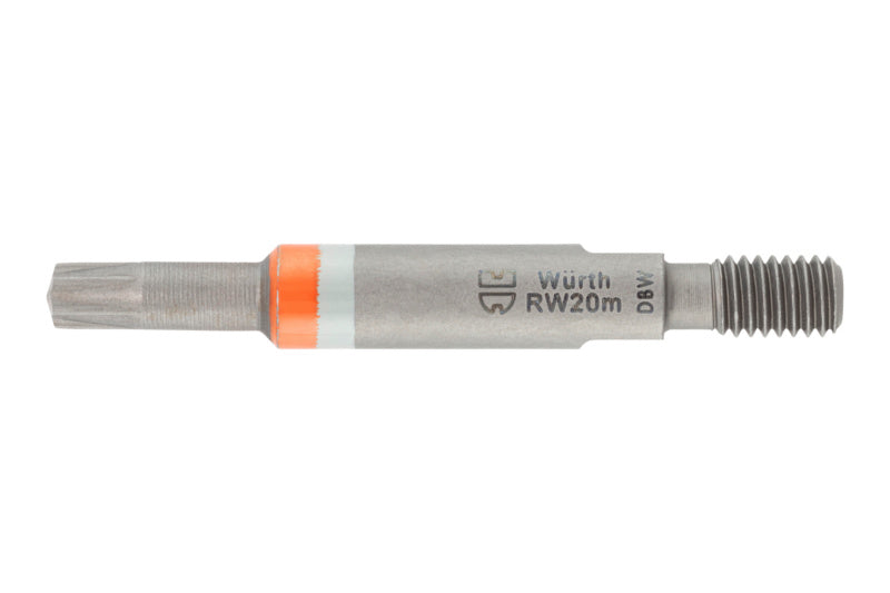 Bit RW Abtrieb-BIT-RW20M-LEUCHTORANGE-M6-L45MM     Verpackungsinhalt    5 Einheit