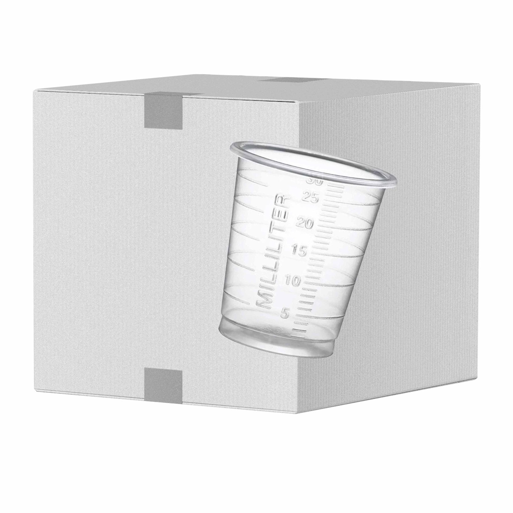 كوب دواء، 30 مل، مدرج، شفاف، 80 قطعة/كيس