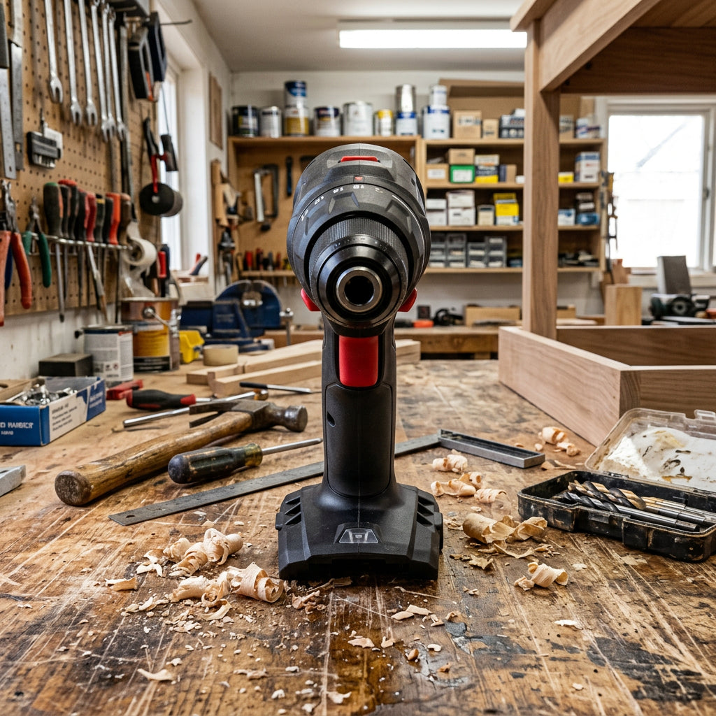 Akku-Bohrschrauber BOSHRBR AKKU mit ergonomischem Design und 18V Lithium-Ionen-Akku.
