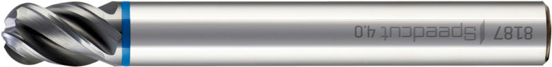 Vollradiusfräser VLRADIFRS HPC 4.0 WN XXL UD mit WN-Beschichtung und 4 mm Durchmesser.