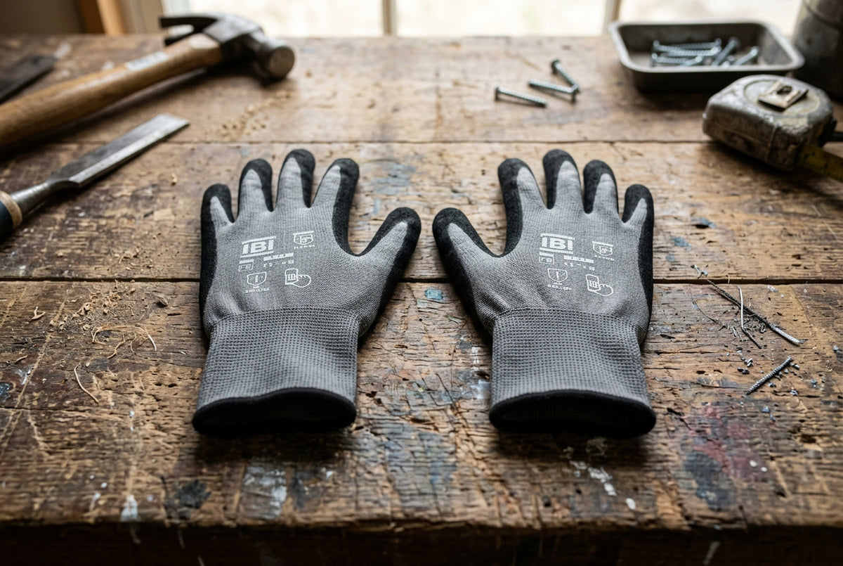 Würth M24 Schutzhandschuh gestrickt mit SoftFlex Beschichtung grau und schwarz, leichter, flexibler Arbeitshandschuh