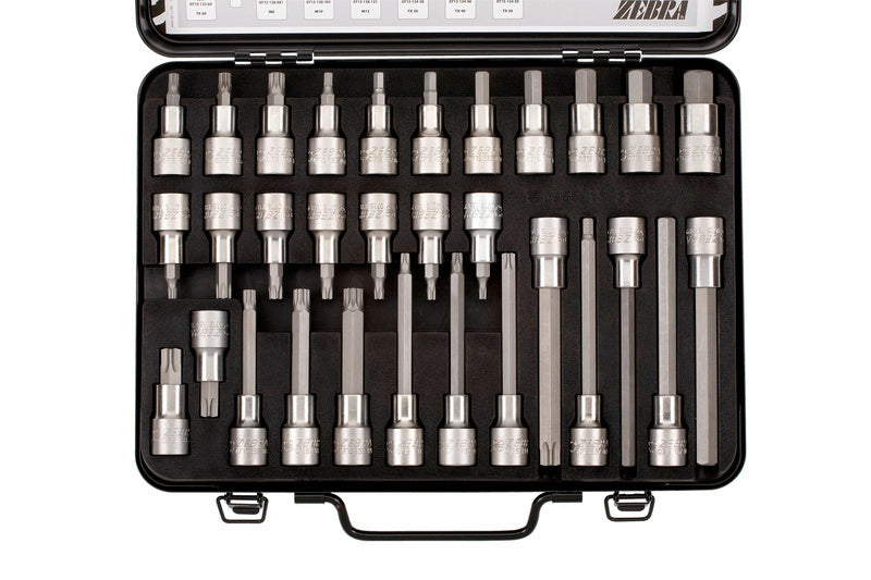 Steckschlüssel 1/2 Zoll Sortiment/Set-STESHSL-SORT-1/2ZO-TX/6KT/XZN-31TLG     Verpackungsinhalt    1 Einheit