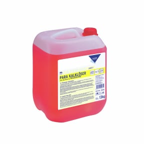 Flüssiger KP.PARA KALKLÖSER in einem 13 kg Kanister zur effektiven Kalkentfernung.
