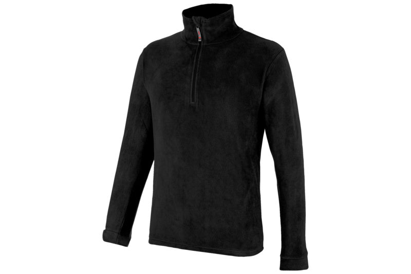 FLEECE HALFZIP JOB+ SCHWARZ XS