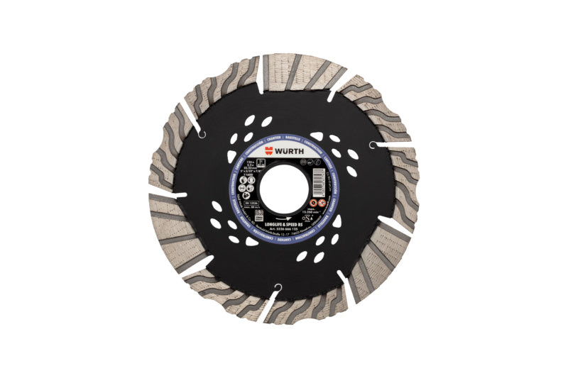 Diamanttrennscheibe TSHB DIA LS mit hochwertigem Diamantbelag und speziellen Segmentgeometrien.