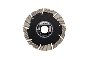 Runde Diamanttrennscheibe TSHB DIA LS mit segmentiertem Rand für präzise Schnitte in harten Materialien.