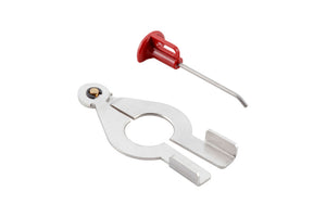 Elektronisches AirKey Schließanlagen-Zubehörset mit Montagewerkzeugen und Zubehörteilen in einer Einheit.