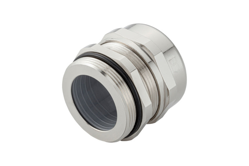 Metrische Kabelverschraubung KBLVSHR MS aus Messing mit integrierter Dichtung für optimale Abdichtung.