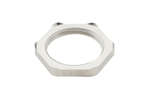 Gegenmutter metrisch MU-6KT-MS-(E2J) aus korrosionsbeständigem Material mit metrischem Gewinde.