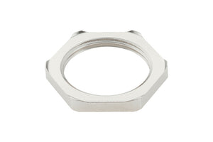 Gegenmutter metrisch MU-6KT-MS-(E2J) aus korrosionsbeständigem Material mit metrischem Gewinde.