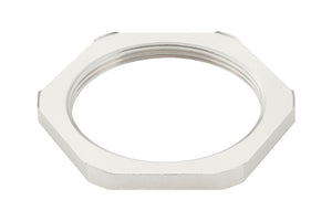 Gegenmutter metrisch MU-6KT-MS aus korrosionsbeständigem Material mit sechskantigem Kopf.