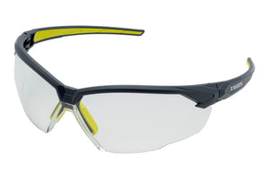 Translucent Schutzbrille SHTZBRIL-NASHIRA-KLAR mit flexiblem Rahmen und verstellbaren Nasenauflagen.