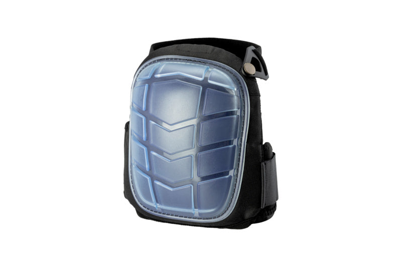 Knieschoner in transparentem Design mit rutschfester Unterseite und weicher Innenpolsterung.