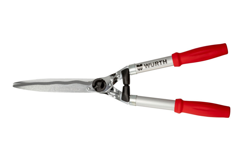 Heckenschere mit 610 mm Aluminiumrahmen und rutschfesten Griffen für präzises Schneiden.