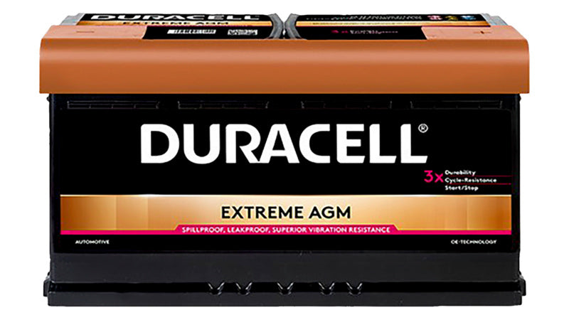 STARTBATT Duracell Extreme DE95AGM VP 1 unit battery with a durable design and clear labeling.
