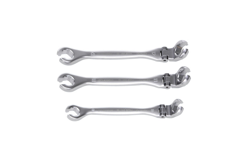 Doppelringschlüssel Sortiment mit verschiedenen Größen aus Metall in einem Set.
