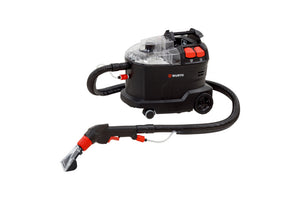 Kompakter Waschsauger Elektro-SPREXTRAKTIONGER mit Sprühextraktion und Heißwasserfunktion in Weiß.