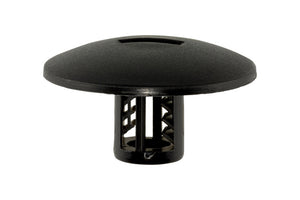 Schwarzer BT-Renault Abdeckstopfen in einer Verpackung mit 50 Einheiten für vielseitige Anwendungen.