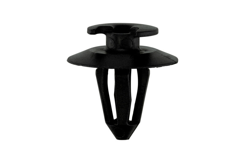 Black clip with a pom design, packaged in a set of 10 units.