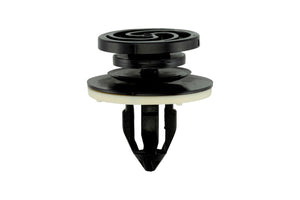 Black clip for VW/Audi vehicles, designed for secure fastening with 100 units included.