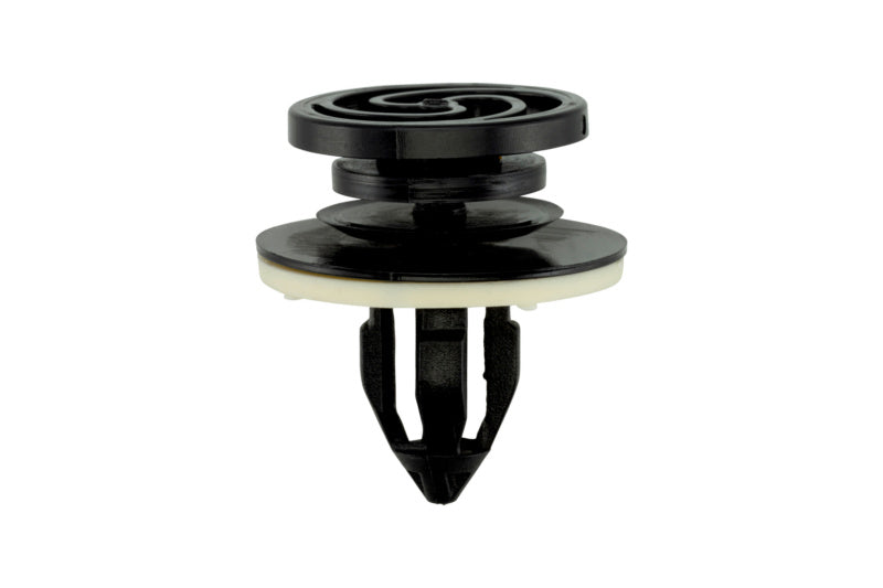 Black clip for VW/Audi vehicles, designed for secure fastening with 100 units included.