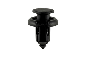 Schwarze Schlagniete von BT Honda, 25 Einheiten, rund und metallisch.