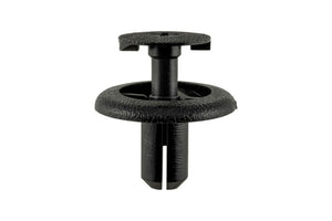 Black screw rivet for Subaru and Suzuki vehicles, designed for secure fastening.