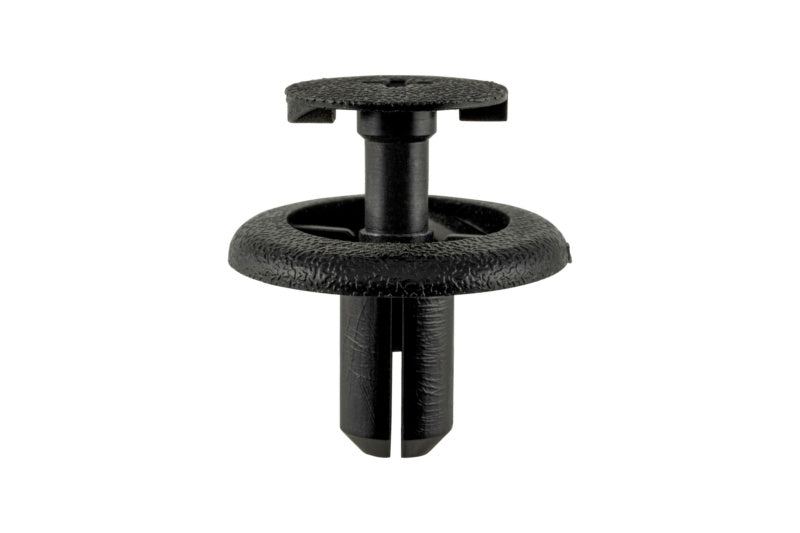 Black screw rivet for Subaru and Suzuki vehicles, designed for secure fastening.