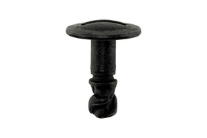 Schwarzer Audi Drehverschluss mit den Maßen 7x21 Millimeter, 25 Stück im Set.