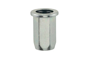 Gelb beschichtete M6 Nietmutter, 100 Stück, korrosionsbeständig für Metallverarbeitung und Auto.