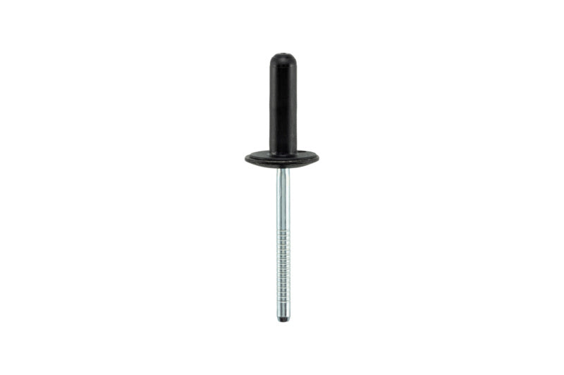Black steel nozzle with a diameter of 6.0 mm and length of 21.3 mm, packaged in 25 units.