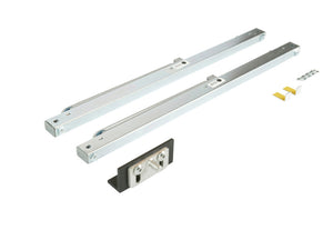 Schiebetürbeschlag-Set mit Dämpfungselementen für Zimmertüren in zeitlosem Design