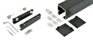 Robuster Schiebetürbeschlag für Zimmertüren mit leiser, stabiler Gleittechnik und modernem Design.